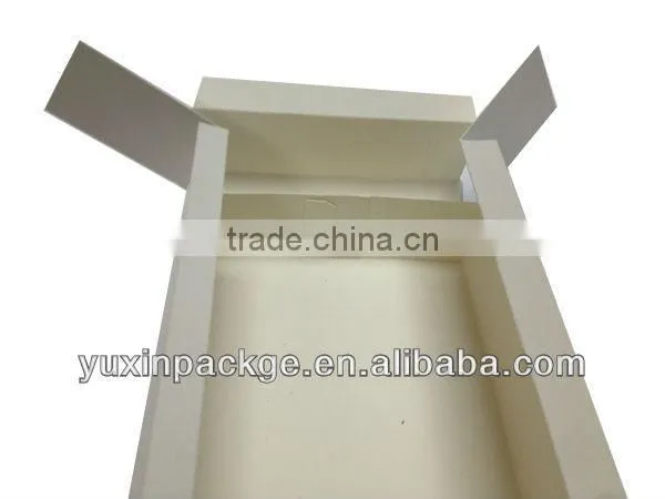 2013 new design folding gift paper packing box with paper tray insert