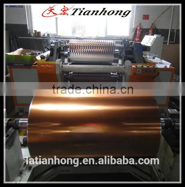 big spool tray product copper foil laminate al foil in jumbo roll tapes supplier for cables sheild