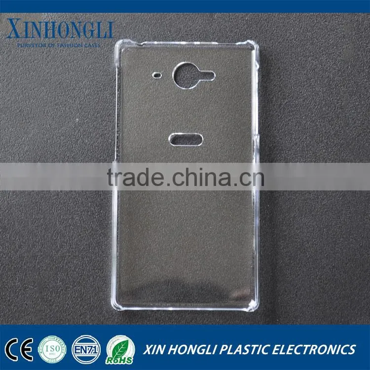 High Quality Thin PC Transparent TPU Translucent Case Hard Back Shell For Aquos Zeta