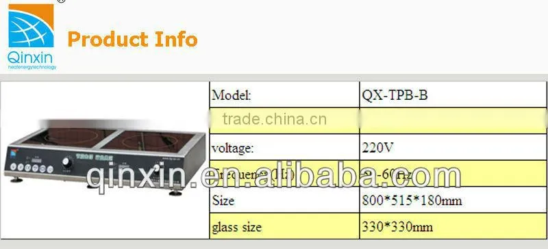 Electric Portable Induction Cooktop/2 burner electric cooktop with CE Certificate