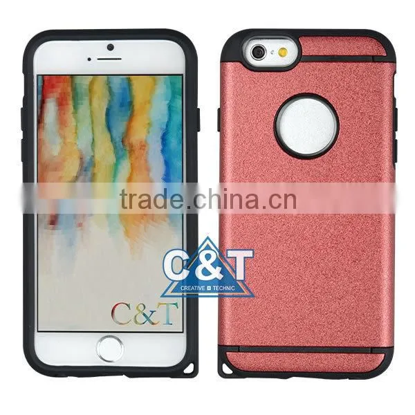 C&T Royal Gold Double Layer Heavy Duty Protective Armor Case for Apple iPhone 6/6S