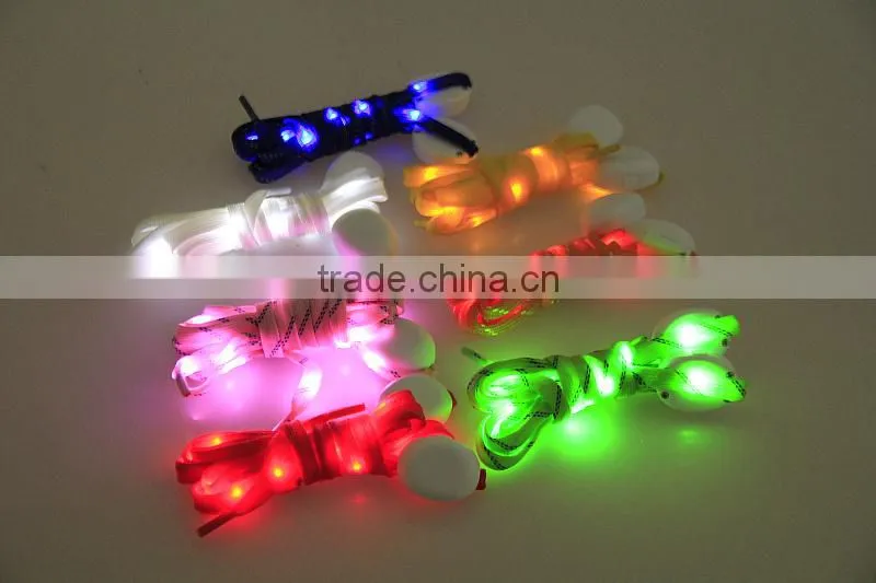 2014 new item nylon led lighting strip shoelace