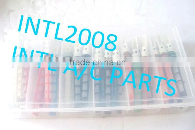 Auto air conditioner orifice tube/Throttle valve/T-top auto A/C orifice tube box kit orifices assortment/ORIFICE VALVE SET
