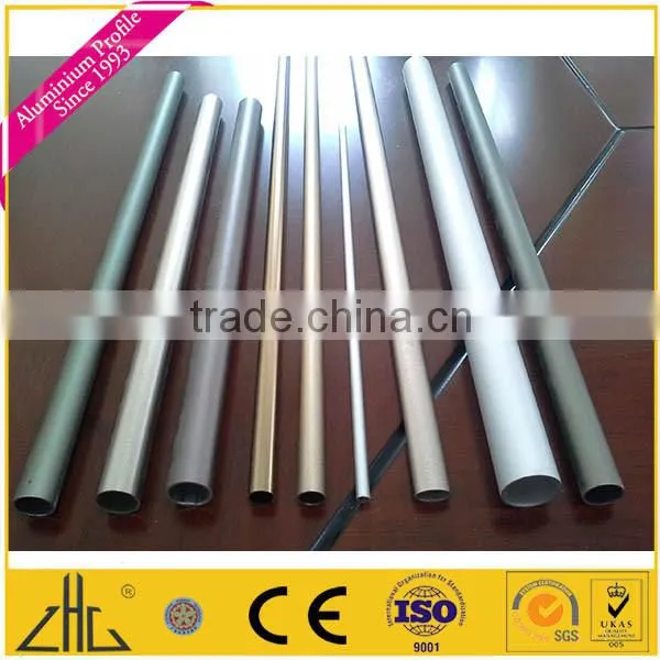White powder coated aluminium tube/ 28mm, 21mm, 22mm, 25mm, 32mm, 50mm, 55mm aluminium tube factory/ 6061 knurled aluminium tube