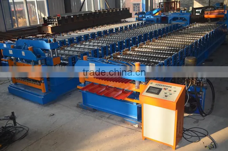 Colored Steel Tile Type and Tile Forming Machine Type double layer roll forming machine