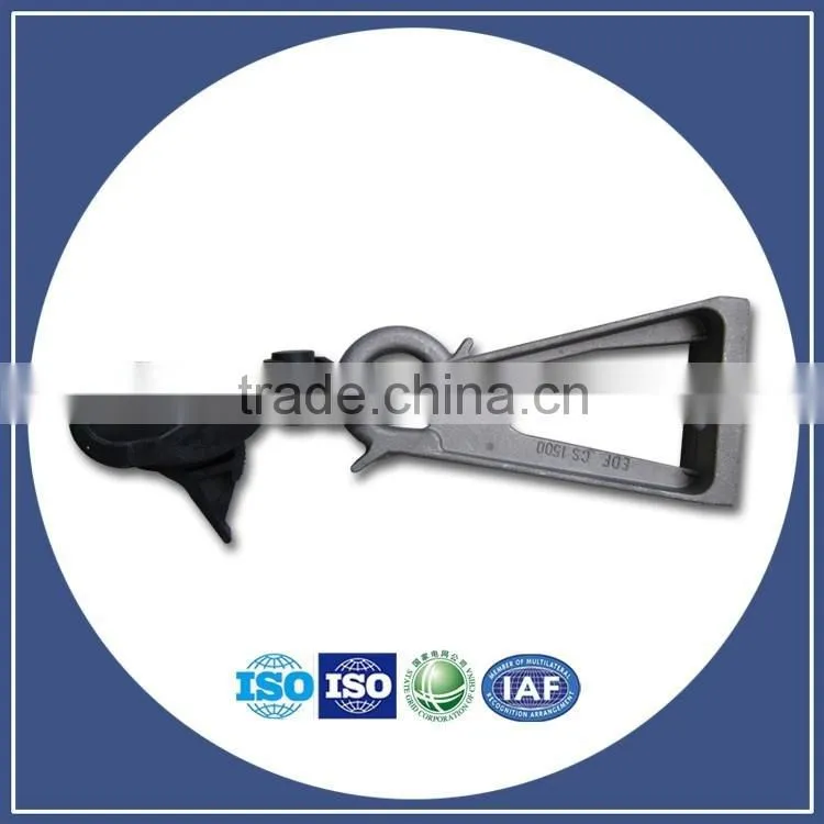 NE (NX) wedge type Clamps insulated wedge clamp Galvanized steeel ftth cable wedge clamp