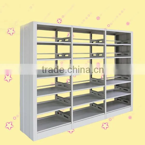 library furniture metal book shelf , bookshelves designs wooden exported to Dubai