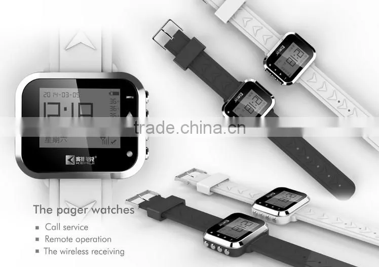 Wireless watch wrist pagers system for hospital,restaurant calling waiter service+Wireless Call