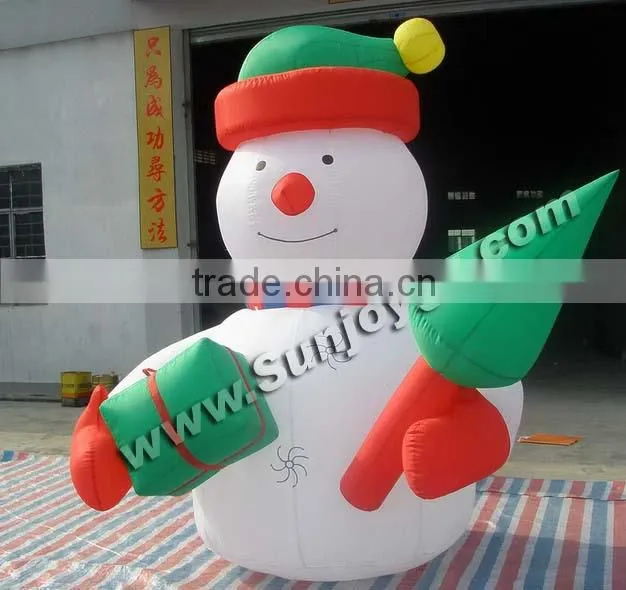 new interesting products led lighting inflatable santa claus life size santa claus