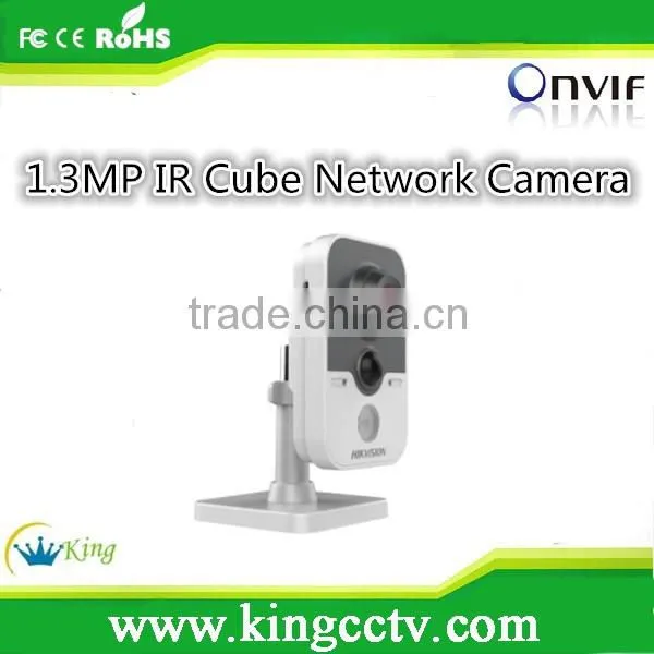 1.3MP IR Cube Network Camera HD720p Hikvision Camera DS-2CD2412F-I