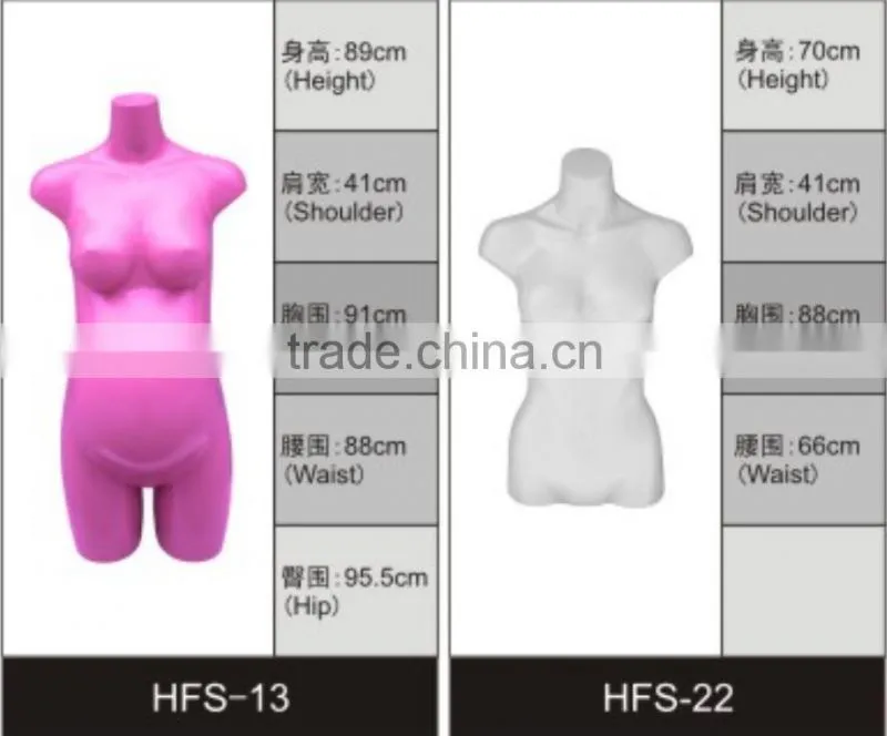 Material Friendly Half Body Bust Mannequin For Female Underwear Wholesale