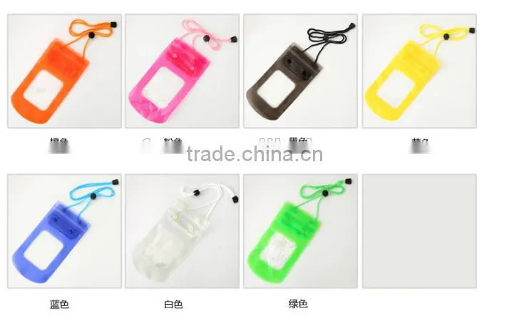 Dust and waterproof PVC mobile phone bag / waterproof cell phone bag