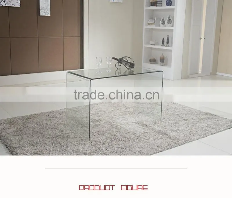 Alibaba bent glass console table