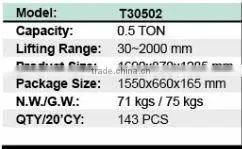 Torin BigRed Low Profile Engine Crane 0.5 Ton