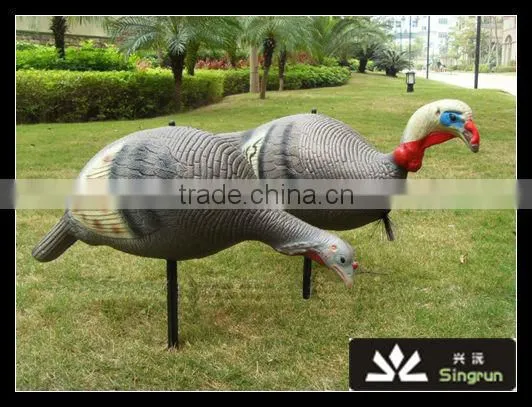 XPE Foam 200g Foldable Turkey Decoy, High Quality Painted or Flocked Bird Hunting Decoy