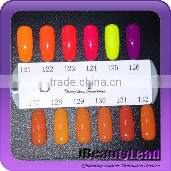 15ml UV gel polish soak off nail art uv gel with 132 different colors