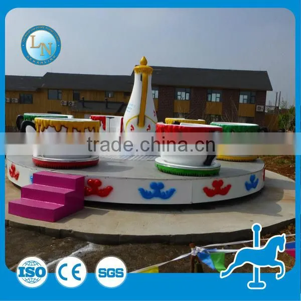 Outdoor playground machine kids games tea cup ride!!! Amusement park ride rotary tea cup ride for sale