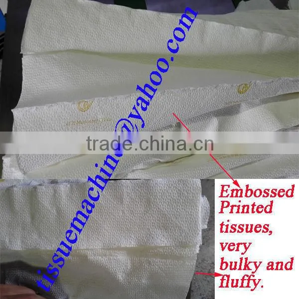 Italy Design Embossing Laminating Printing High Speed Automatic Home Use Tissue Machine