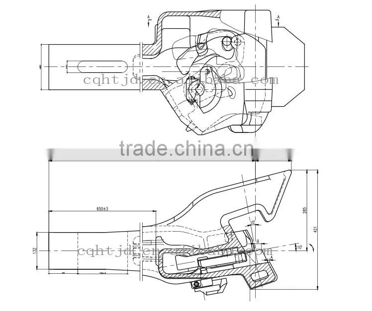 Railway Automatic casting steel CA3 Coupler