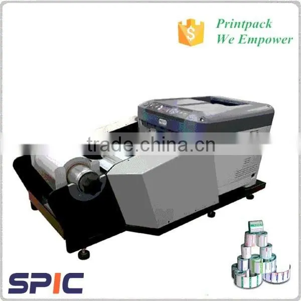 Roll to roll digital laser label printing machine