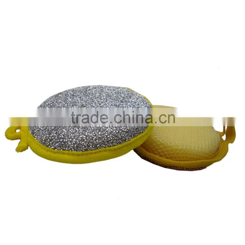 JML1335/Kitchen new products gold round sponge scrubber with hign quality