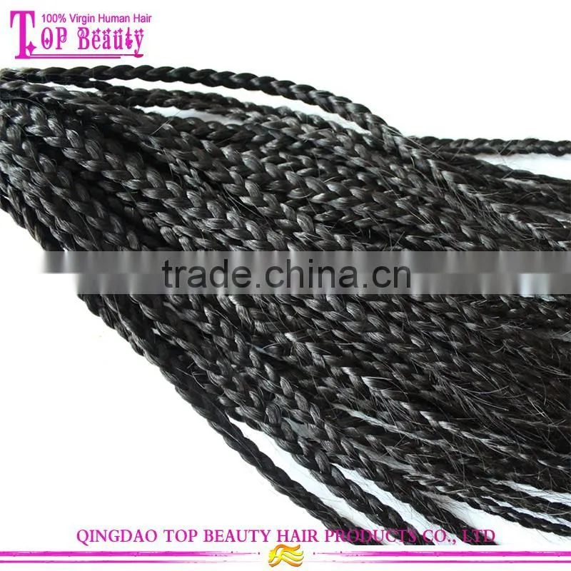 Factory price brazilian remy kinky braiding micro loop hair extension hair