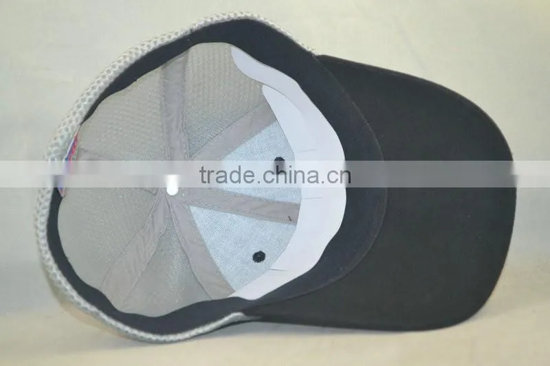 Black cotton and white mesh hat flex fit style for adult size