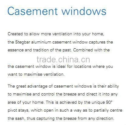 Energy efficiency aluminum swning windows drawing