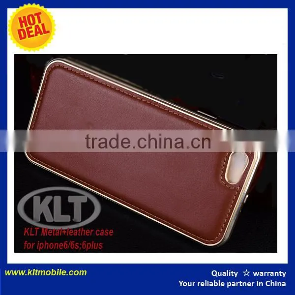 For iPhone 6 4.7 inch Luxury Genuine Real Leather Wallet Case Cover Shell
