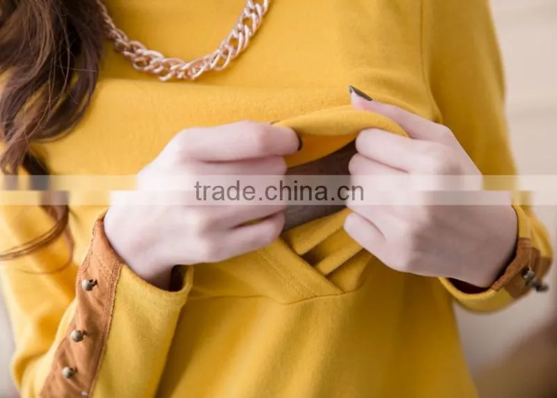 Autumn& winter Breastfeeding clothes Turtleneck long sleeves