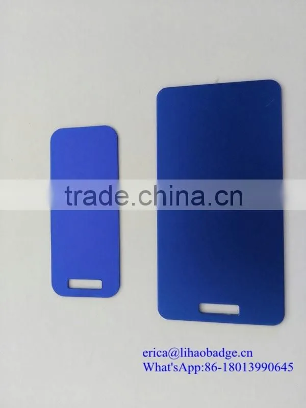 oxidation metal nameplate,blue color metal nameplate