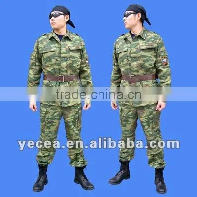 Tailored 230gsm 65%35%TC made rip-stop army combat uniform