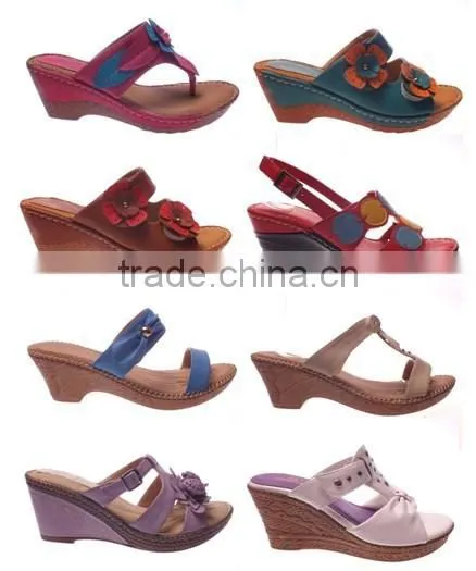 Modern women slipper sandals with comfortable mark-thread sole