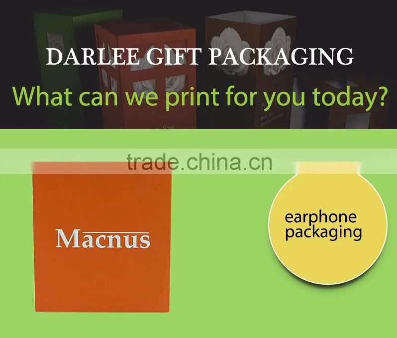 China paper box earphone package box with lid