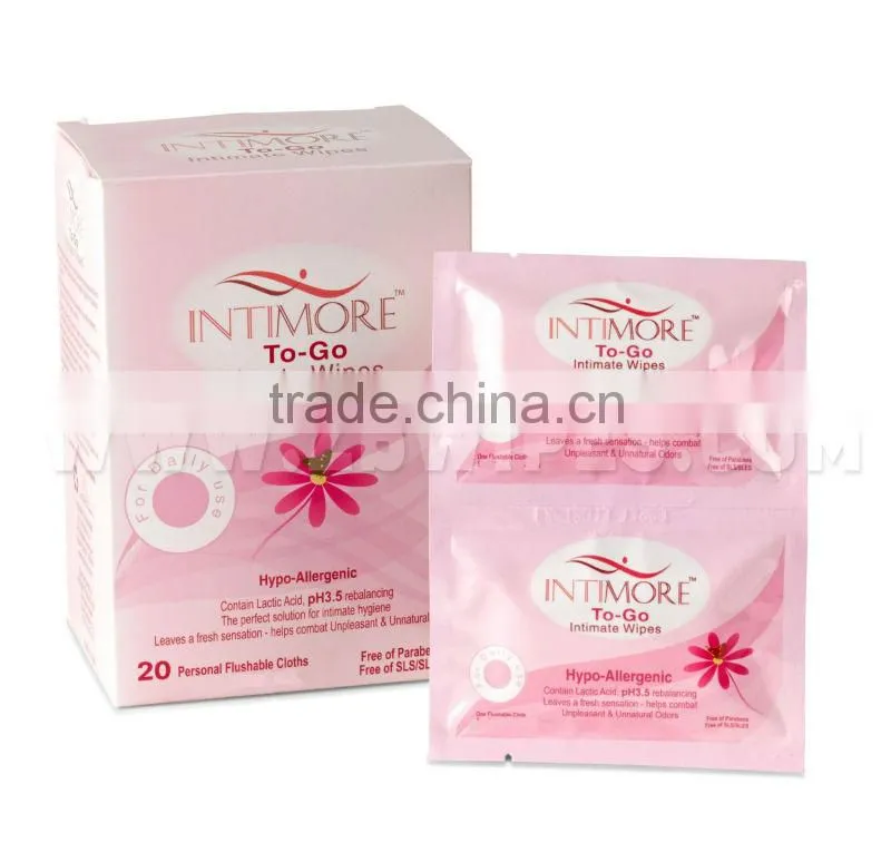 Individual Feminine Intimate Hygienic Towelettes