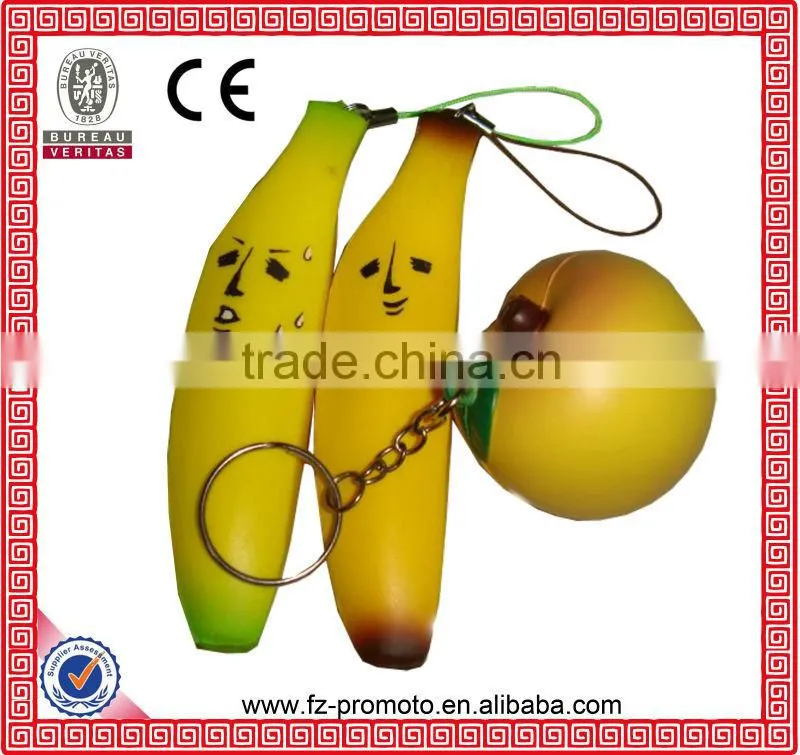 bread shape PU anti stress ball for advertising