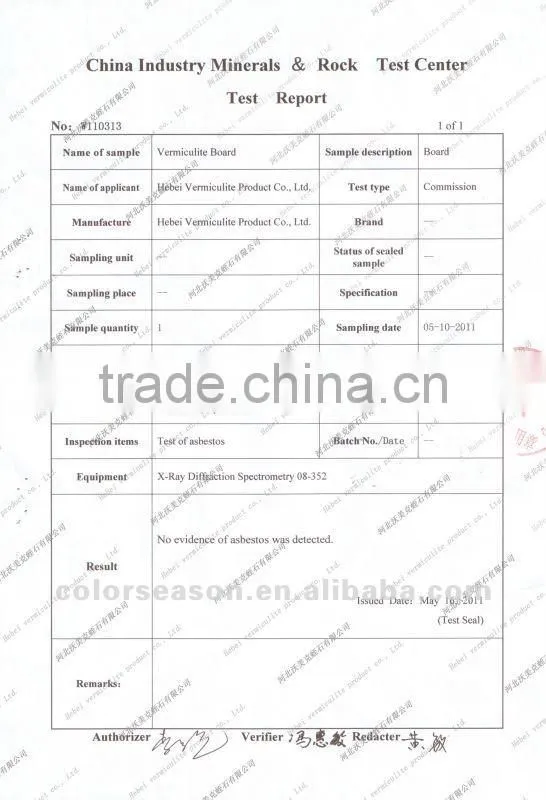 VMC ECO Vermiculite Board for pallet stove