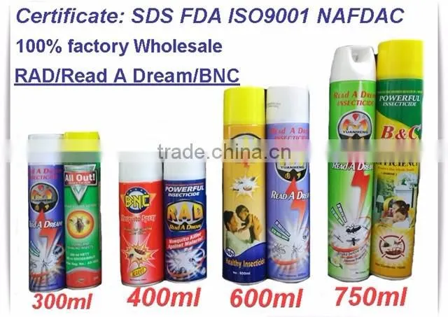 China Manufacturer for Pest Control Items High Quality Cheap Price 300ml 400ml 600ml Insecticide Spray