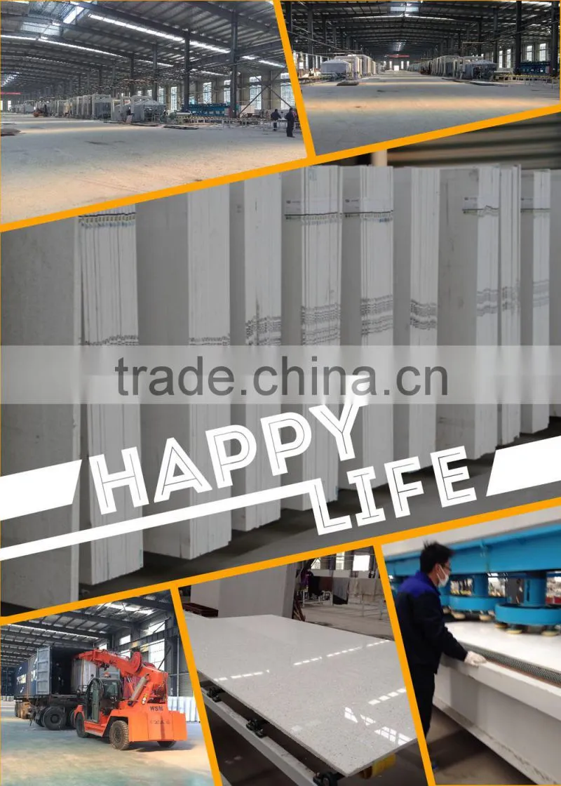 excellent polished various size quartz slab