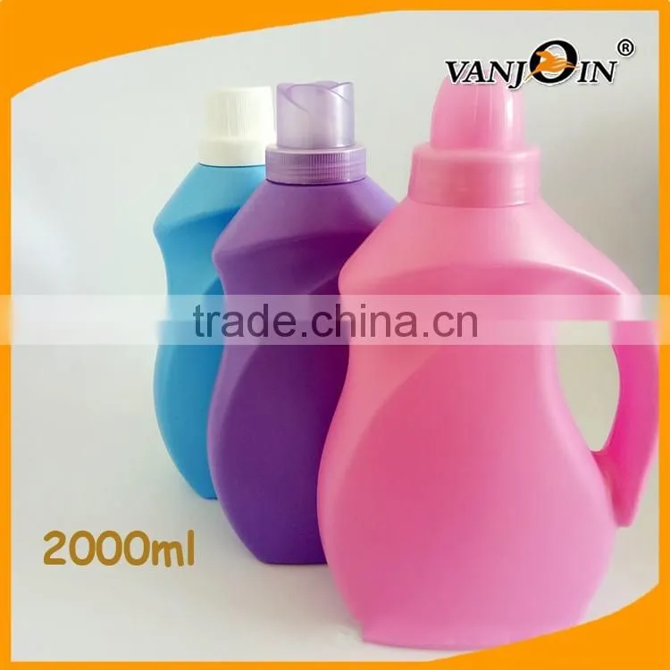 Empty White Plastic 3000ML Laundry Liquid Containers with screw cap