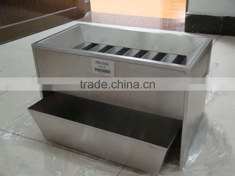 stainless steel riffle sample divider for laboratory