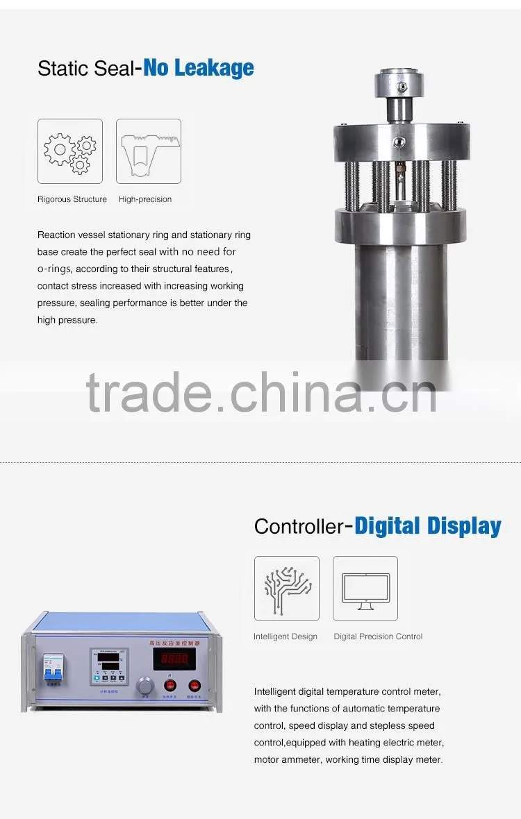 Hot Sale 0.5-10L High Pressure Reaction Vessels