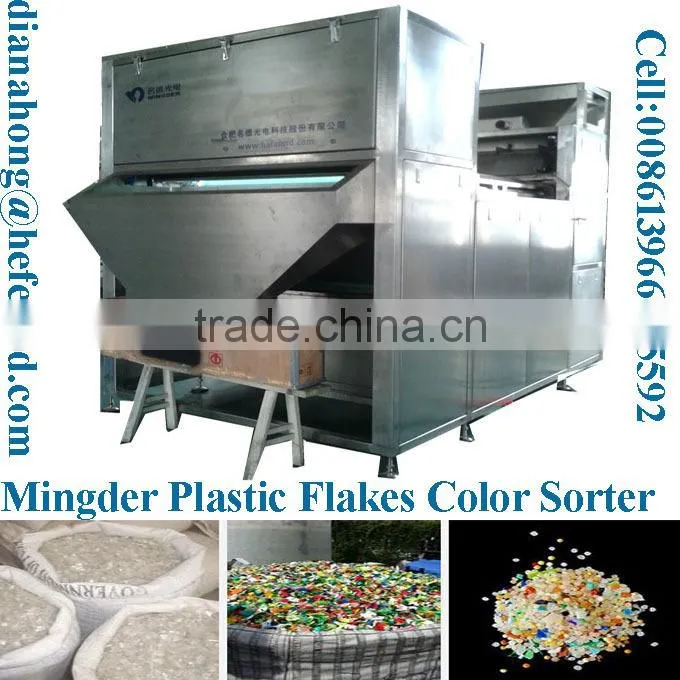 Color sorting machine, belt type plastic color sorter machine