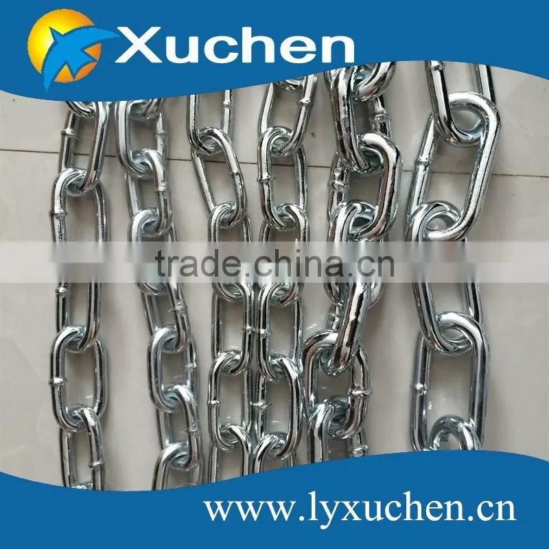 Straight welded Din763 Din764 Din766 steel Link Chain