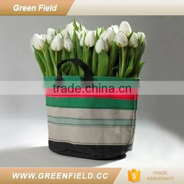 Wholesale canvas fabric flower pot cover