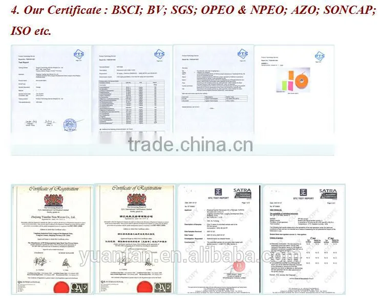 Low price recycled non-woven fabric made in china zhejiang yuanfan nonwoven co.,ltd./ pp nonwoven fabric / pp non woven fabric