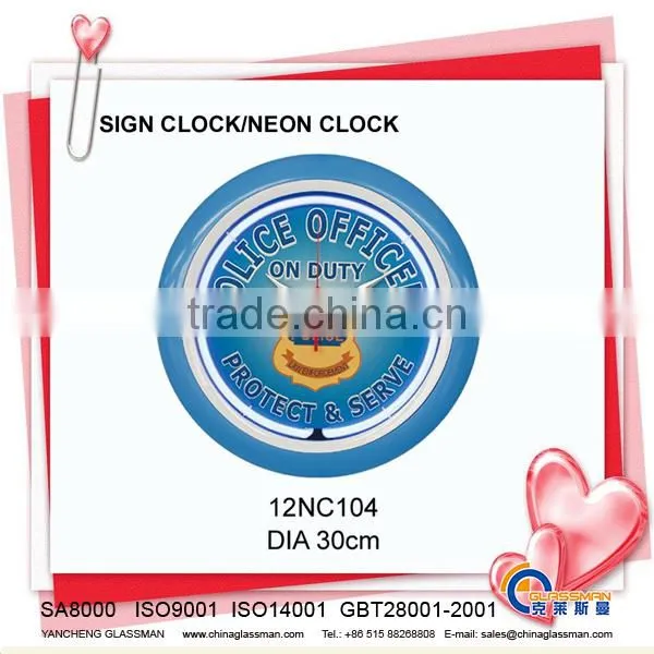 NEON CLOCK WALL CLOCK 12NC102