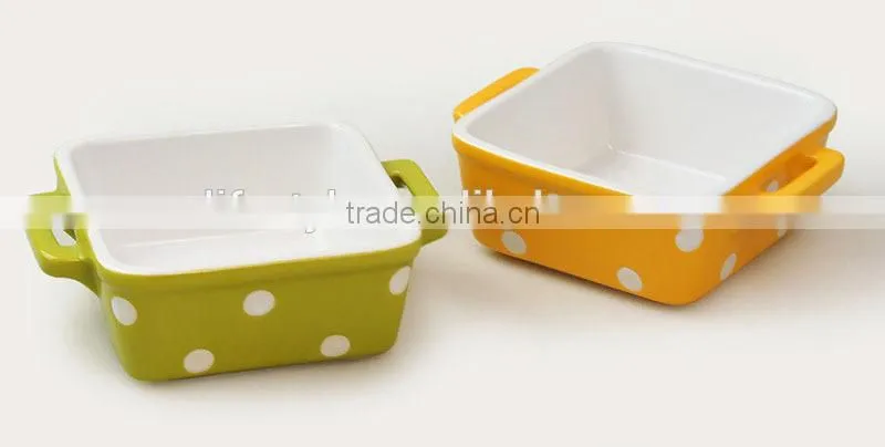 Square Stoneware Fresh Valley Farm Baking Dishes