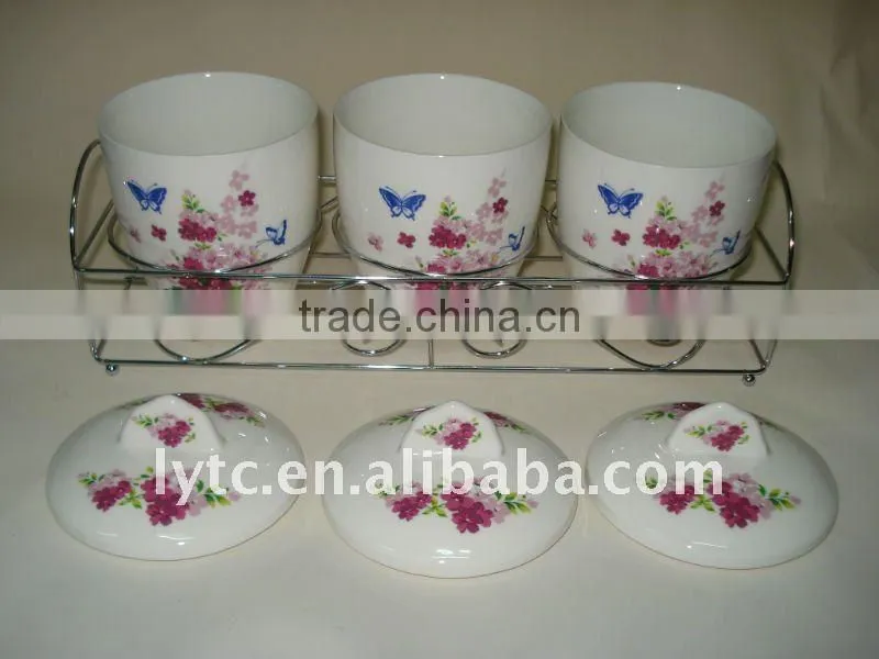 round ceramic spice jar