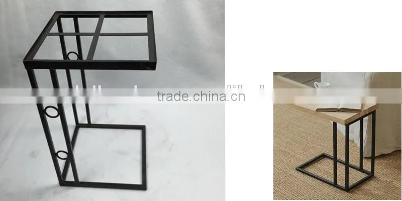 Dongguan furniture modern metal iron black end side table frame
